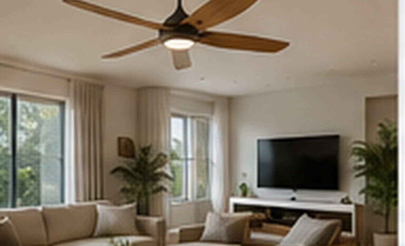 Ventilateurs de plafond Create dans un intérieur adapté