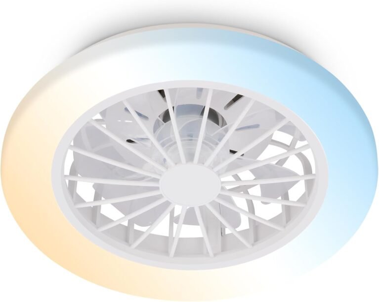 Briloner 3963016 ventilateur de plafond avec lumière et télécommande