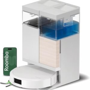 iRobot Roomba Plus 575 Combo Autowash, 25 KPa, Base Multifonction