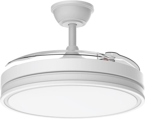 Airwit 106cm Ventilateur Plafond Rétractable et Silencieux avec Lumière LED