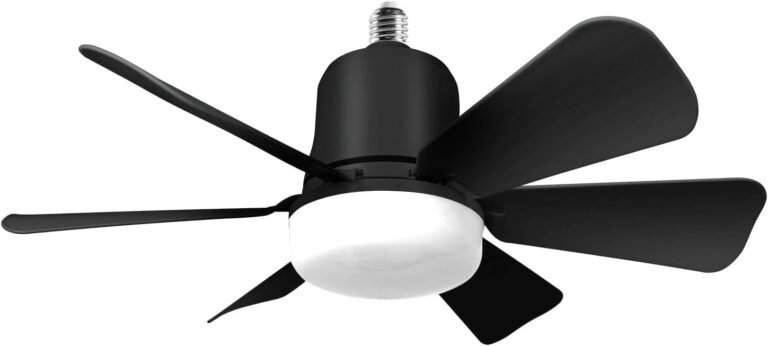himmel, ventilateur de plafond avec lumière et télécommande — Métal