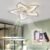 Ventilateur De Plafond Silencieux à LED Avec éclairage, Plafonnier De Chambre à Coucher 50W, (Copie)