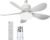 Vulaop, ventilateur de plafond avec lumière et télécommande