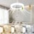Ventilateur de Plafond avec Lumière, Lampe de Ventilateur 3 Vitesses