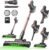 Vexilar V10 Pro Aspirateur Balai sans Fil,450W/45Kpa/50 Mins Aspirateur sans Fil Puissant,Brosse Anti-Emmêlement,télescopique Léger Aspirateur Balai pour Tapis,Poils Animaux,Sol Dur et Voiture